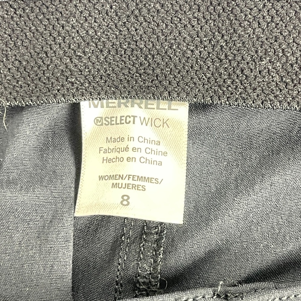 Merrell‎ Black Select Wick Slim Pants Womens Mid-Rise Outdoors Hiking Size 8 - Picture 14 of 16